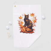 Magical Introvert Cat Pastel Hexenhut Halloween Golfhandtuch (Insitu)