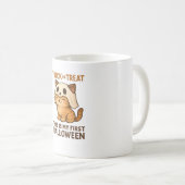 Magical Introvert Cat Pastel Hexenhut Halloween Kaffeetasse (VorderseiteRechts)