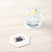 Magical Introvert Cat Pastel Hexenhut Halloween Untersetzer (Vor Ort)