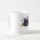 Magical Introvert Cat  Pastel Witch Hat Halloween  Kaffeetasse (Vorderseite Links)