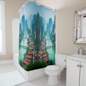 Magical Karst River Serenity" Duschvorhang (Beispiel)