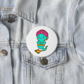 Magical Kawaii Djinn - Neon Spirit Button (Beispiel)