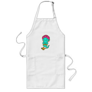 Magical Kawaii Djinn - Neon Spirit Lange Schürze