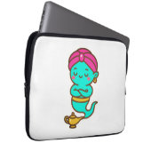 Magical Kawaii Djinn - Neon Spirit Laptopschutzhülle (Vorne Rechts)