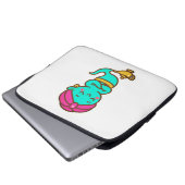 Magical Kawaii Djinn - Neon Spirit Laptopschutzhülle (Vorne Knopf)