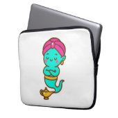 Magical Kawaii Djinn - Neon Spirit Laptopschutzhülle (Vorderseite Links)