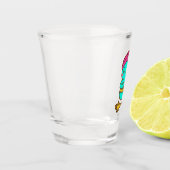 Magical Kawaii Djinn - Neon Spirit Schnapsglas (Links)