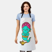 Magical Kawaii Djinn - Neon Spirit Schürze (Getragen)