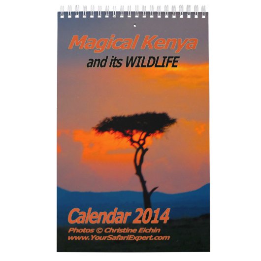 Magical Kenya Calendar 2014 (Single-Seite) Kalender (Titelbild)