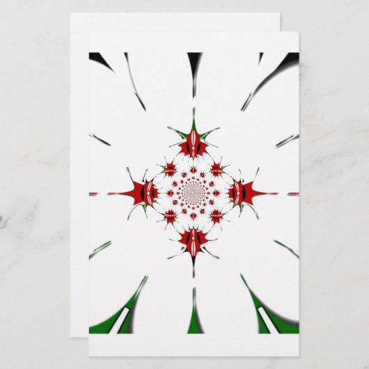 Magical Kenya: Embrace Kultur Kaleidoscope 🇰 🇪. Briefpapier (Vorne/Hinten)