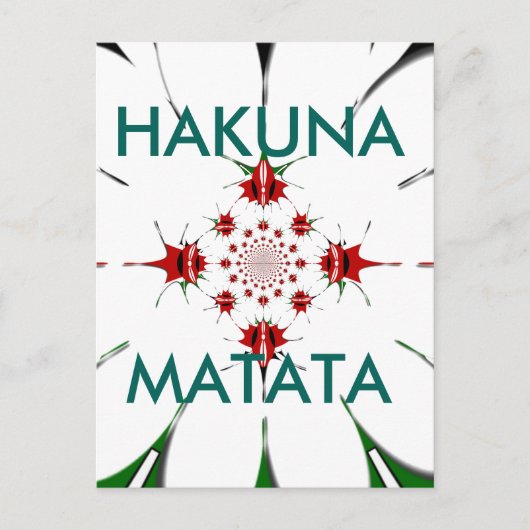 Magical Kenya: Embrace Kultur Kaleidoscope 🇰 🇪. Postkarte (Vorderseite)