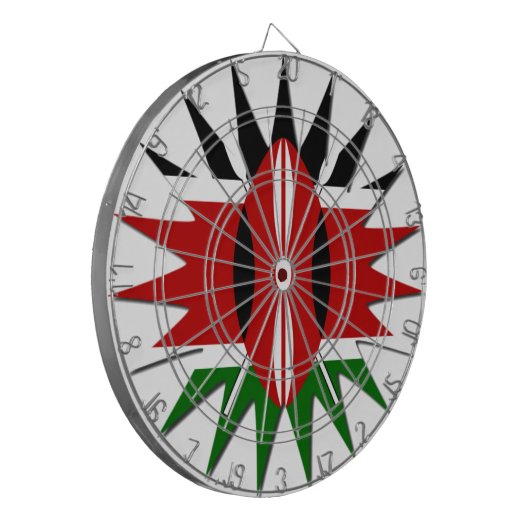 Magical Kenya feiert Welttourismus-Tag 🇰 🇪 Dartscheibe (Vorderseite Links)