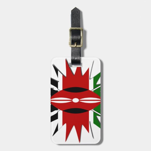 Magical Kenya feiert Welttourismus-Tag 🇰 🇪 Gepäckanhänger (Vorderseite vertikal)