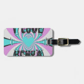 Magical Kenya: Ich LIEBE KENYA Gepäckanhänger (Vorderseite horizontal)