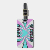 Magical Kenya: Ich LIEBE KENYA Gepäckanhänger (Vorderseite vertikal)