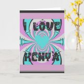 Magical Kenya: Ich LIEBE KENYA Karte (Gelbe Blume)