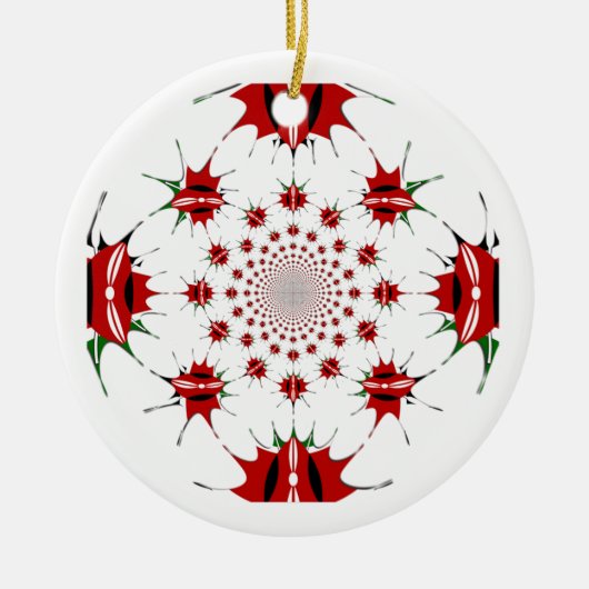 Magical Kenya: Kaleidoskop Kultur Identität 🇰 🇪 Keramik Ornament (Vorne)