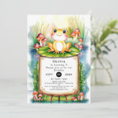 Magical Kids Frog Birthday Einladung (Stehend Vorderseite)