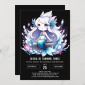 Magical Kids Mermaid Birthday Einladung (Vorne/Hinten)