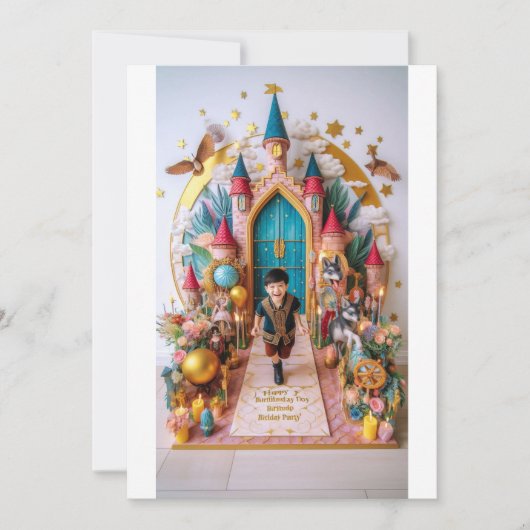 "Magical Kingdom Birthday Celebration" Einladung (Vorderseite)