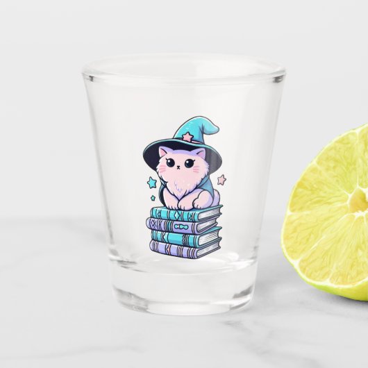Magical Kitty Sorcerer Schnapsglas (Vorderseite)