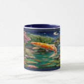 Magical Koi Fish Zen Garden Night Mug Tasse (Zentrum)