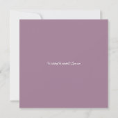 Magical Lavender Fairy Lights Hochzeit Einladung (Rückseite)