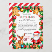 Magical Letter from Santa Card Einladung (Vorne/Hinten)