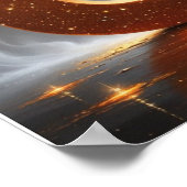 Magical Letter U Poster | Umbrella Wall Art  (Ecke)