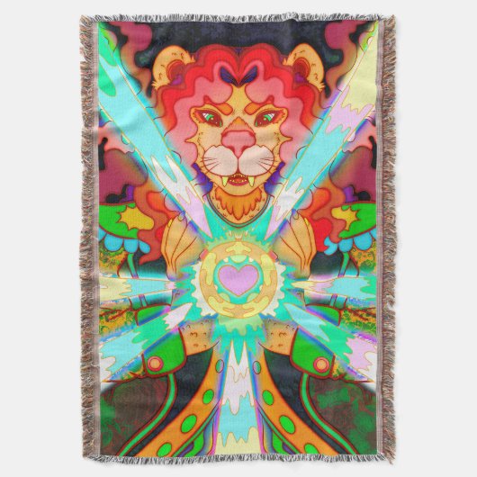 Magical Lion Decke (Vorderseite Vertikal)