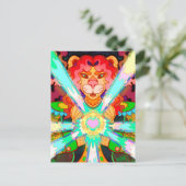 Magical Lion Postkarte (Stehend Vorderseite)