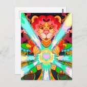 Magical Lion Postkarte (Vorne/Hinten)