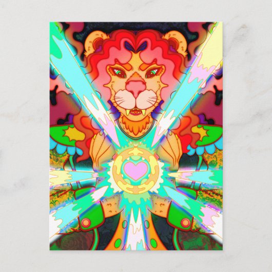 Magical Lion Postkarte (Vorderseite)