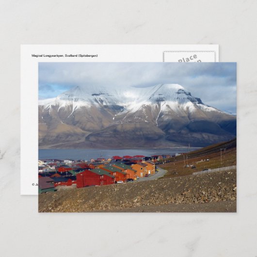 Magical Longyearbyen, Svalbard Postkarte (Vorne/Hinten)