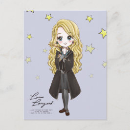 Magical Luna Lovegood Watercolor Einladungspostkarte
