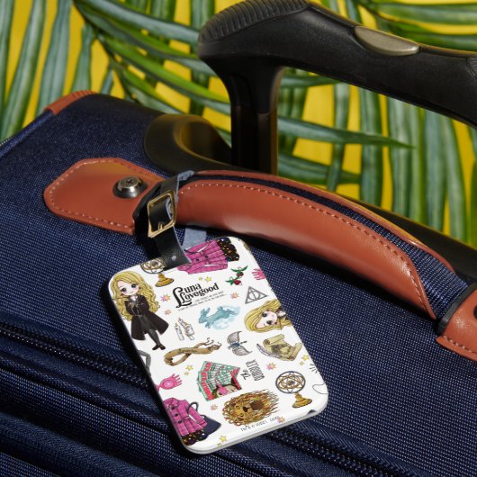 Magical Luna Lovegood Watercolor Gepäckanhänger (Vorderseite Insitu 1)