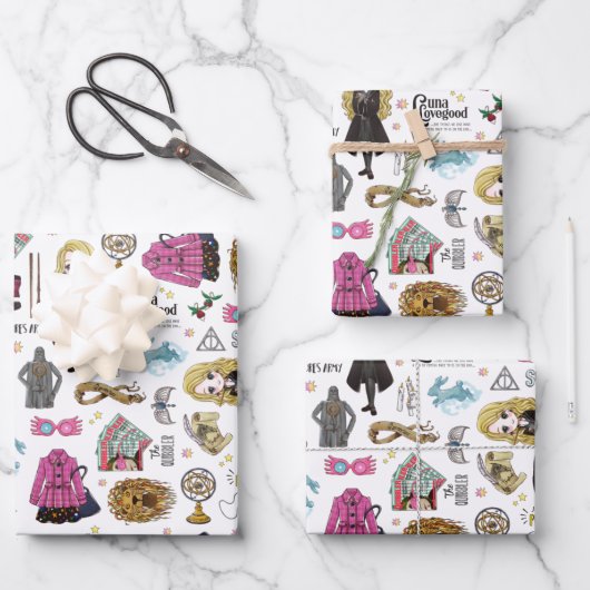 Magical Luna Lovegood Watercolor Geschenkpapier Set (Vorderseite)