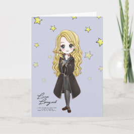 Magical Luna Lovegood Watercolor Karte