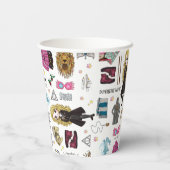 Magical Luna Lovegood Watercolor Pappbecher (Rückseite)