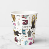 Magical Luna Lovegood Watercolor Pappbecher (Vorderseite)