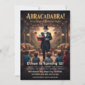 Magical Magician Birthday Party Einladung (Vorderseite)