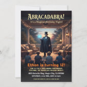 Magical Magician Birthday Party Einladung (Vorderseite)