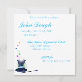 Magical Magicians Hat Bachelor Party Einladung (Rückseite)