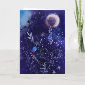 Magical Mama Baby Owl Birthday Card | Starry Night Karte (Rückseite)
