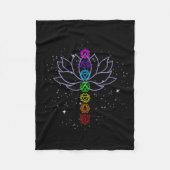 Magical Mandala Lotus Lines Cool Mandala Design Lo Fleecedecke (Vorderseite)