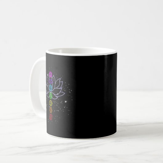 Magical Mandala Lotus Lines Cool Mandala Design Lo Kaffeetasse (Vorderseite Links)