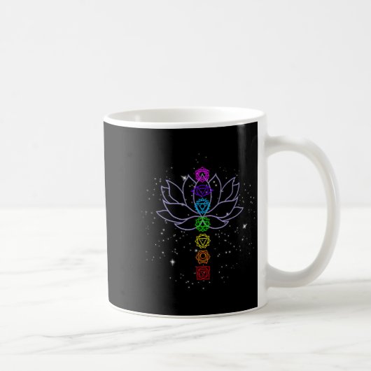 Magical Mandala Lotus Lines Cool Mandala Design Lo Kaffeetasse (Rechts)