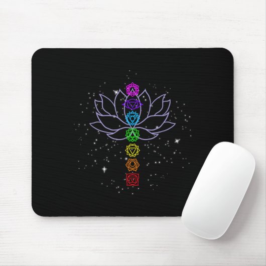 Magical Mandala Lotus Lines Cool Mandala Design Lo Mousepad (Mit Mouse)