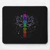 Magical Mandala Lotus Lines Cool Mandala Design Lo Mousepad (Vorne)