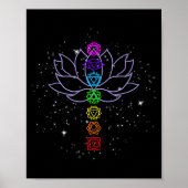 Magical Mandala Lotus Lines Cool Mandala Design Lo Poster (Vorne)